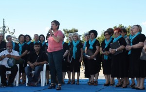 Η πρόεδρος του Κέντρου Κοινωνικής Πρόνοιας Κεντρικής Μακεδονίας κ. Συλβάνα Καρασαββίδου, απευθύνει χαιρετισμό στην εκδήλωση.